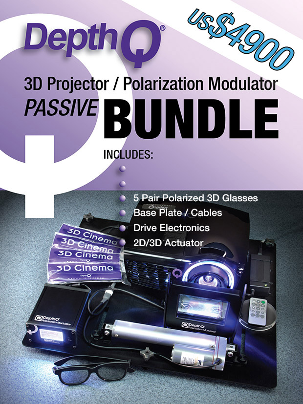 DepthQ® Passive 3D Bundle by Lightspeed Design, Inc.