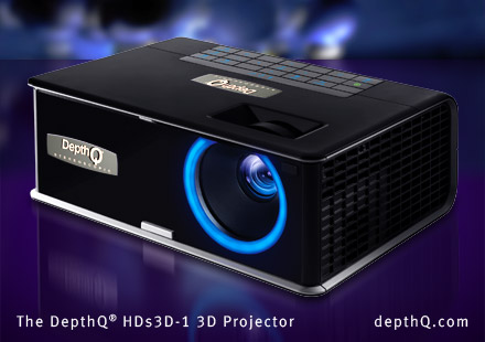 The DepthQ HDs3D1 highdefinition 3D projector is the 3rd generation of 